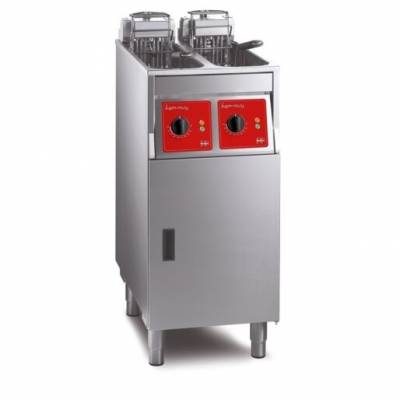 SL422L12G0 - FriFri Super Easy 422 Electric Free-standing Twin Tank Fryer with Filtration - 2 Baskets - W 400 mm - 2 x 7.5 kW - Single Phase