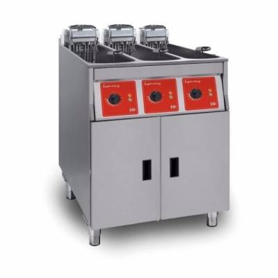 SL633L13G0 - FriFri Super Easy 633 Electric Free-standing Triple Tank Fryer with Filtration - 3 Baskets - W 600 mm - 3 x 7.5 kW - Single Phase