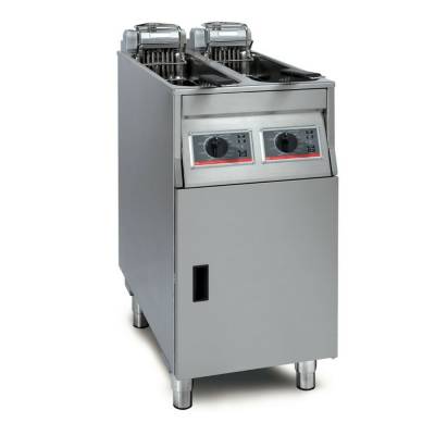 Lincat YF42202/G500 - FriFri Basic+ 422 Electric Free-standing Twin Tank Fryer - 2 Baskets - W 400 mm - 2 x 11.0 kW