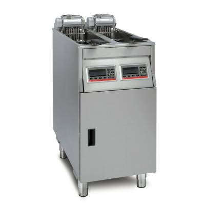 Lincat YF42210/G500 - FriFri Basic+ 422 Electric Free-standing Twin Tank Fryer - 2 Baskets - W 400 mm - 2 x 9.0 kW - Single Phase